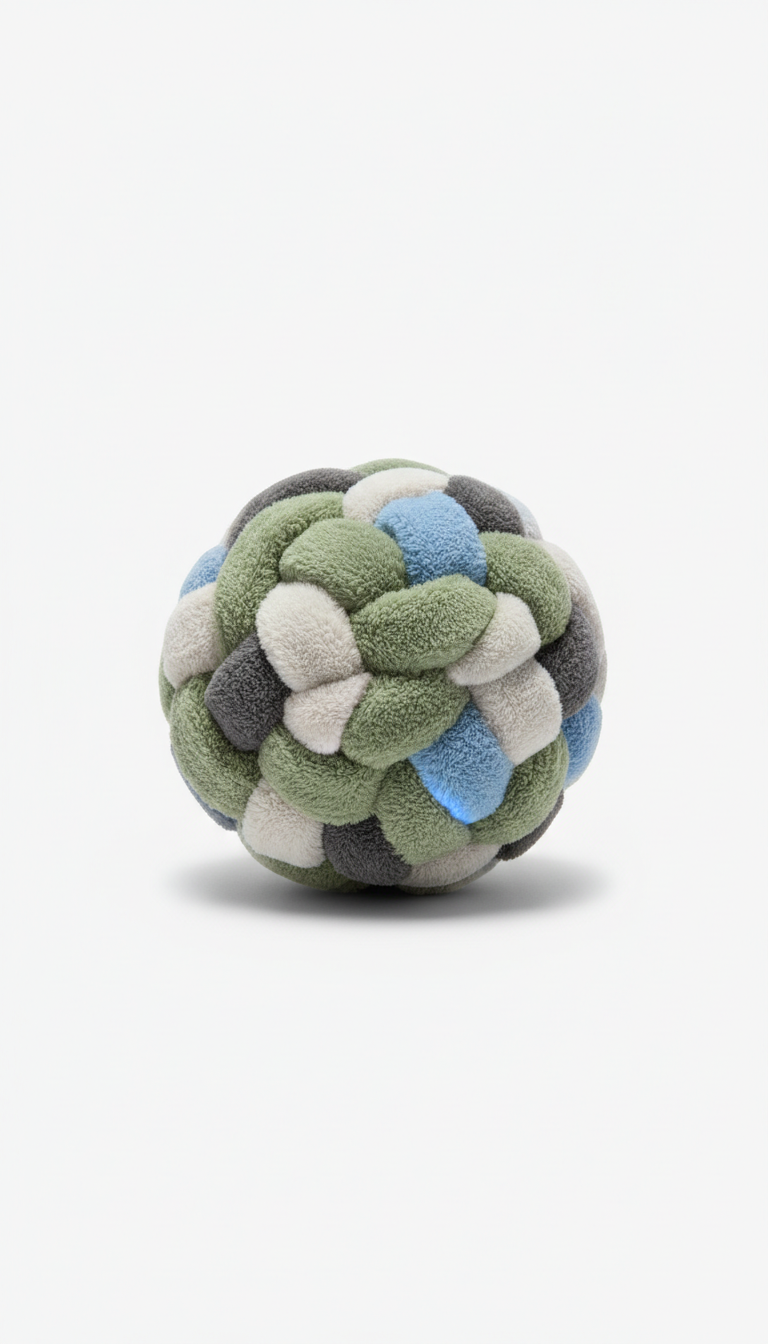 Plush Enrichment Ball with Hidden Pockets