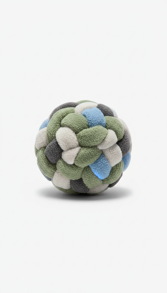 Plush Enrichment Ball with Hidden Pockets
